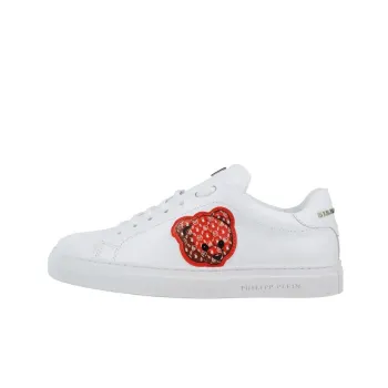 PHILIPP PLEIN Skateboard Shoes Women's Low Top White
