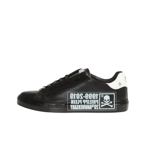 PHILIPP PLEIN Low Top Stylish Skateboarding Shoes Men's Black