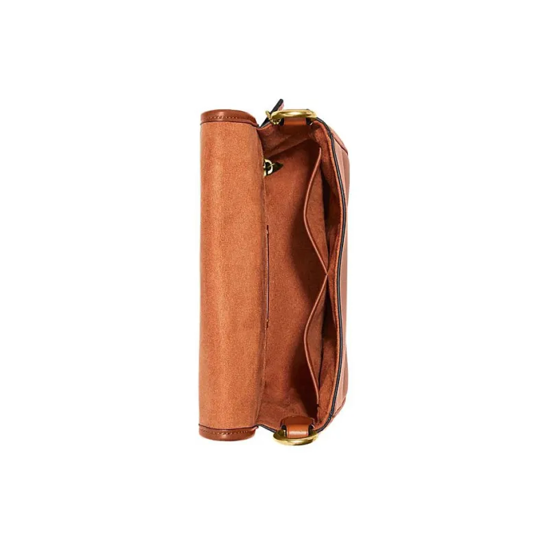 COACH Frankie Cow Leather Shoulder Bag Crossbody Bag Small Size Women's Brown-2