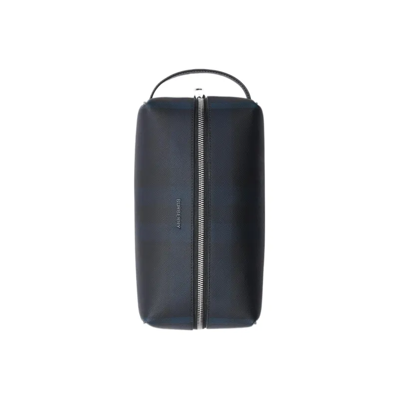 Burberry Cotton Toiletry Bags Clutches Men's Dark Charcoal Blue-1