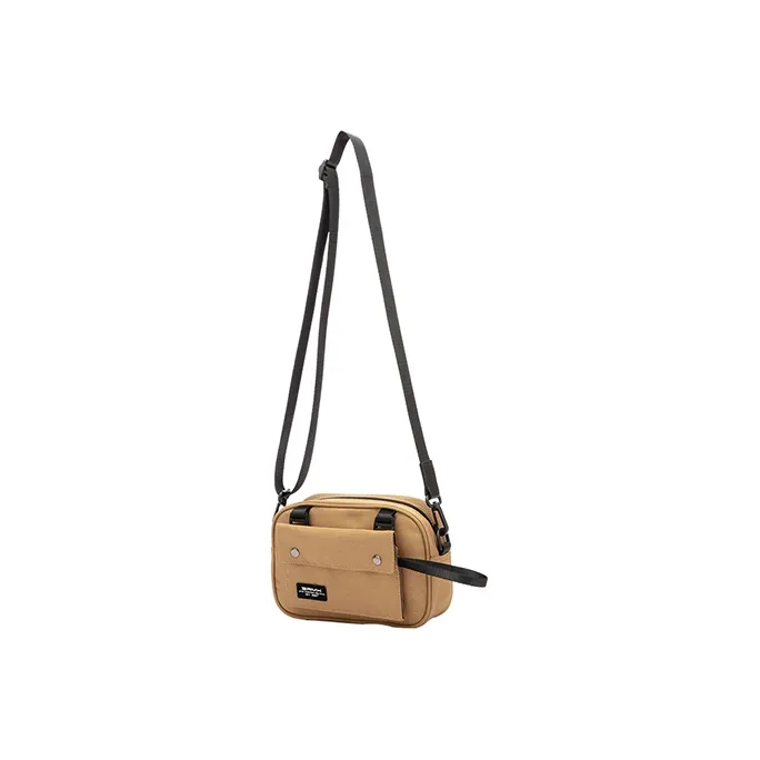 361° Fabric Shoulder Bag Crossbody Bag Small Size Unisex Khaki-1