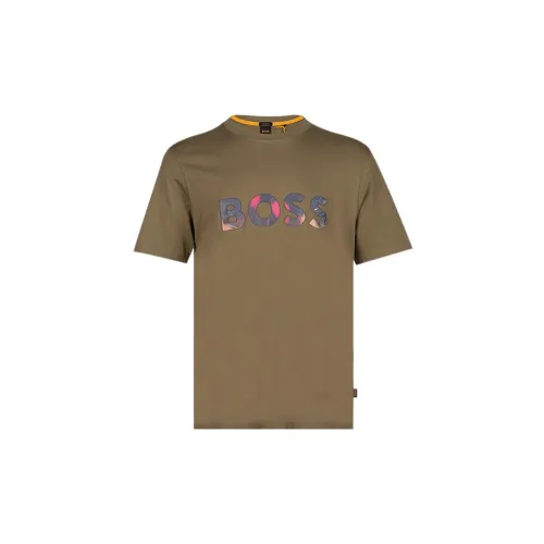 HUGO BOSS T-Shirts Men Brown