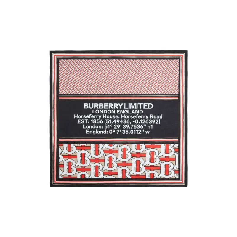 Burberry Knit Scarves Unisex Multicolor-0