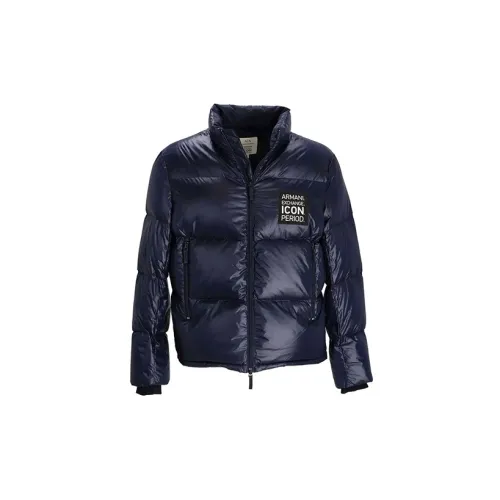 ARMANI EXCHANGE Logo-patch Zip-up Padded Down Jacket