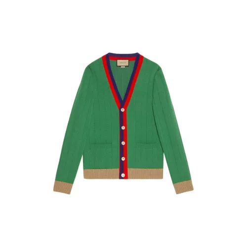 GUCCI Sweaters Men Emerald Green