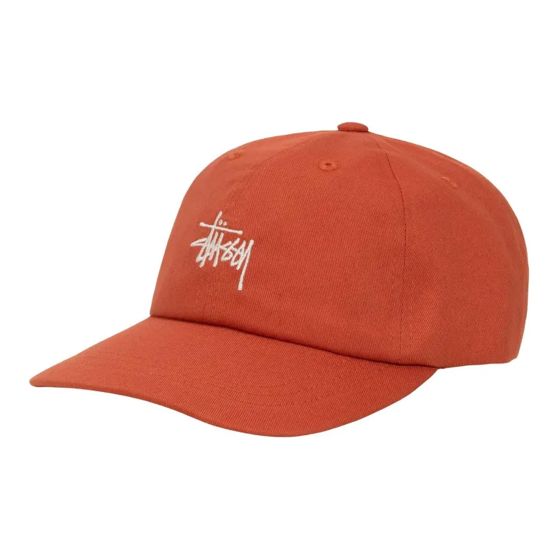 Stussy Cotton Baseball Caps Unisex Orange-0