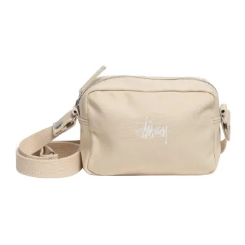 Stussy Cotton Shoulder Bag Crossbody Bag Regular Unisex Ecru