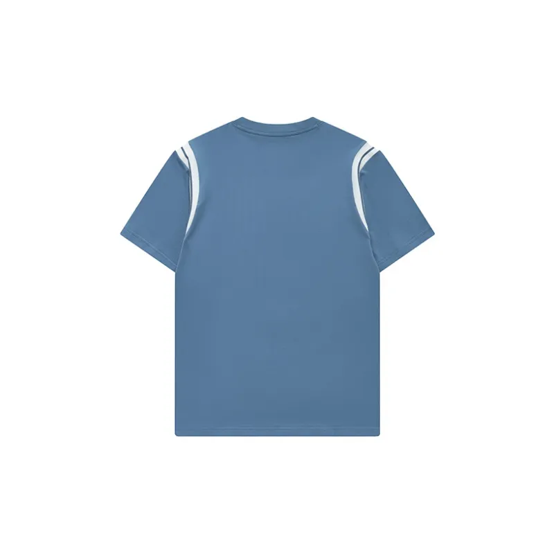 FILA FUSION Drop Shoulder Sleeve T Shirt Men's El Blue-1