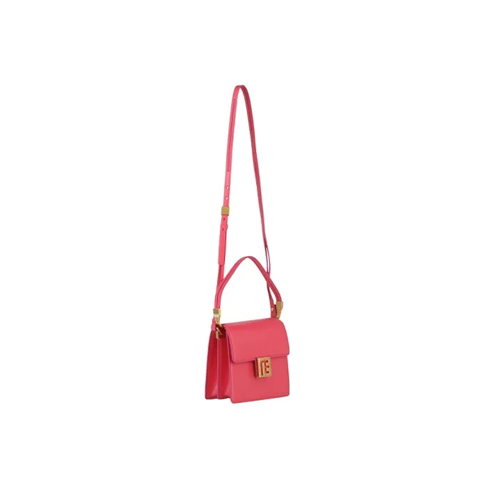 BALMAIN ELY Calfskin Portable Crossbody Bag Shoulder Bag Women's Pink-2