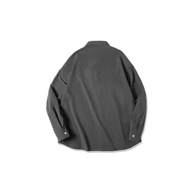 MADEN Long Sleeved Shirt Men's Dark Gray-1