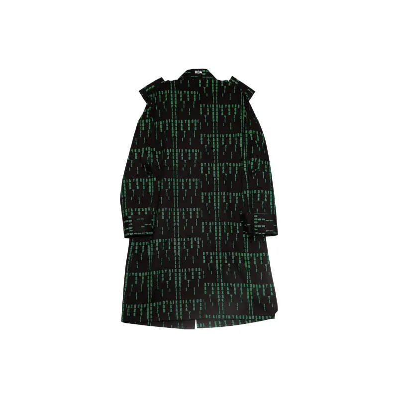 Hood By Air Trench Coats Women's Black-1