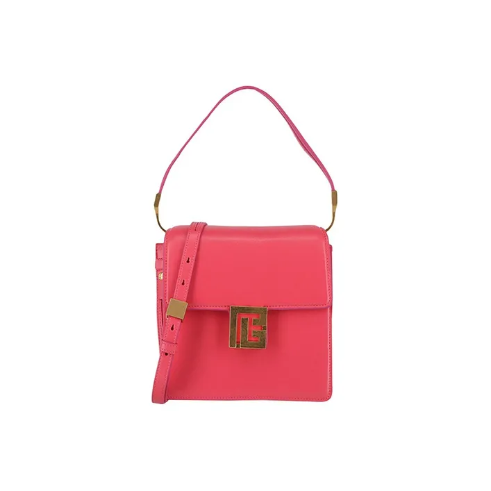 BALMAIN ELY Calfskin Portable Crossbody Bag Shoulder Bag Women's Pink-0