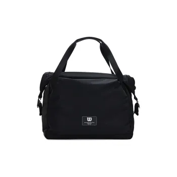 Wilson Fabric Handbag Crossbody Bag Large Size Unisex Black