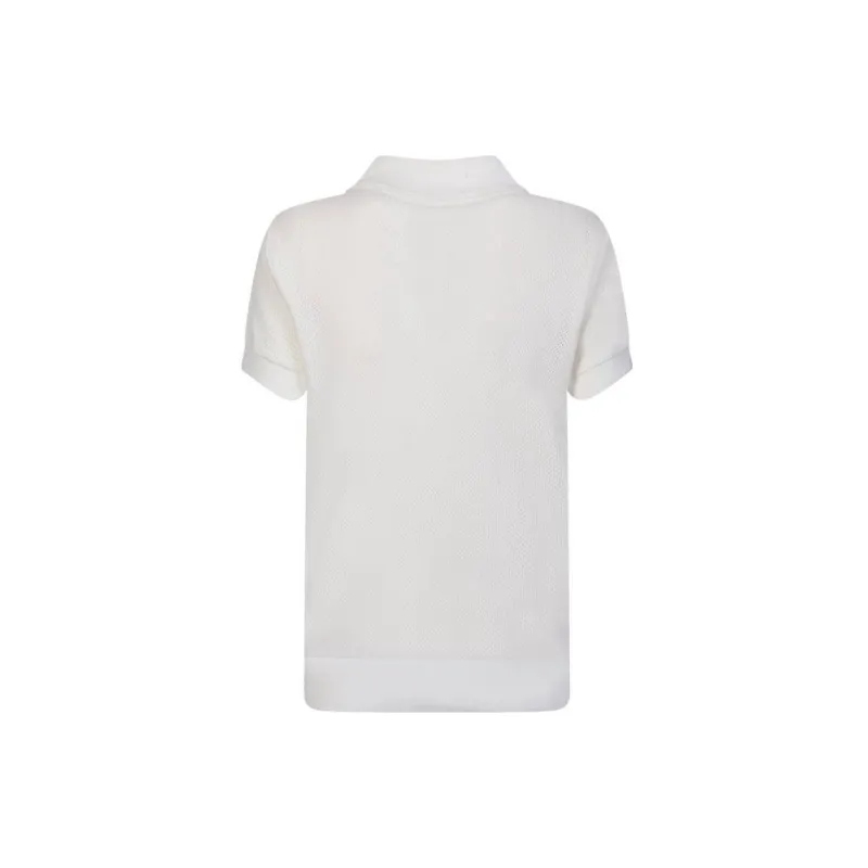 A.P.C Open knit Polo Top-1