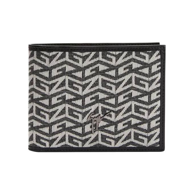 Giuseppe Zanotti/GZ Fabric 100% Cotton Wallet Unisex Black/Original-0