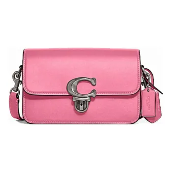 COACH Studio Cow Leather Handbag Shoulder Bag Women's Pink