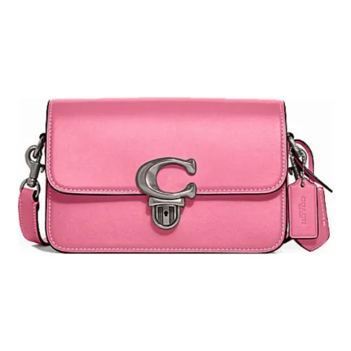 COACH Studio Cow Leather Handbag Shoulder Bag Women's Pink