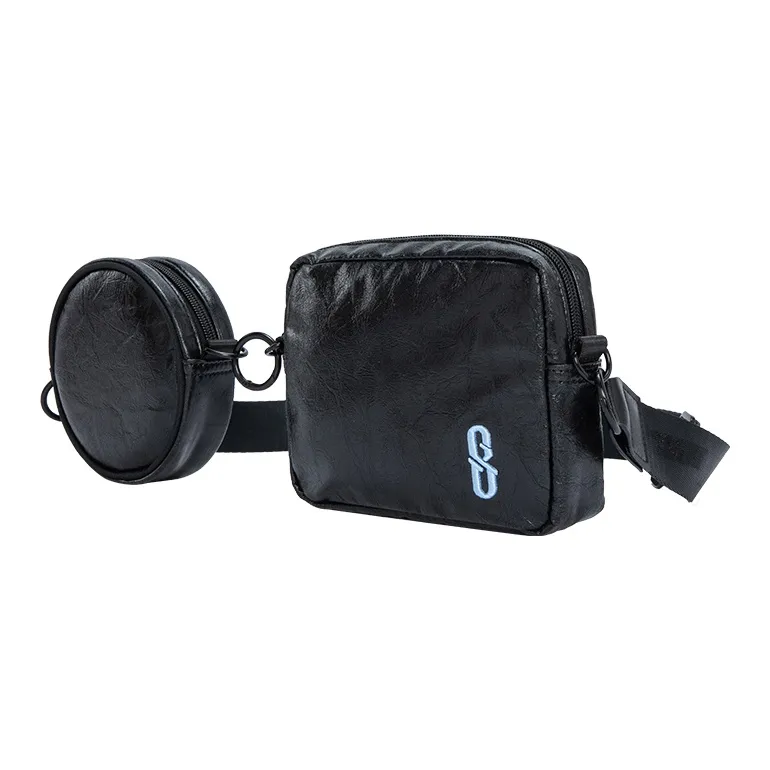361° Fabric Crossbody Bag Small Size Unisex Black-1