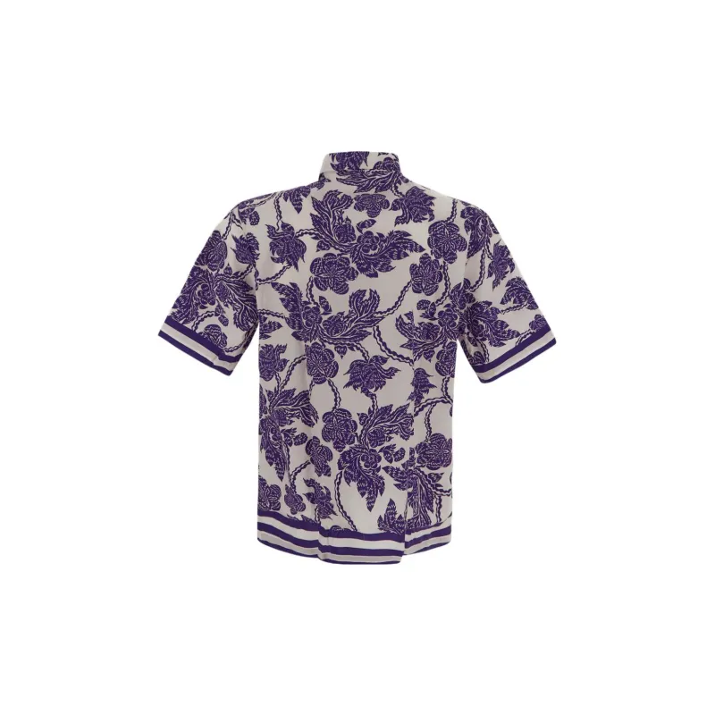 DRIES VAN NOTEN Shirts Men White Purple-1