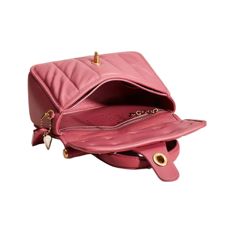 COACH Willis Nappa Leather Shoulder Bag, Crossbody Bag, Handbag Trumpets Women's Red-2