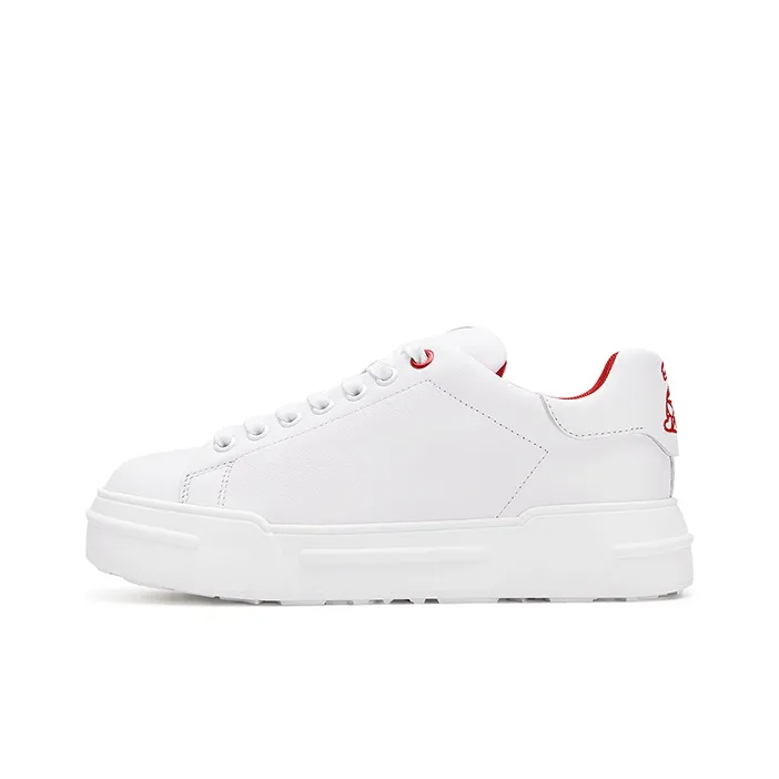 ZSAZSAZSU Skateboard Shoes Women's Low-Top White-0