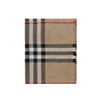 Burberry Vintage Check Pattern Wool cashmere Cape