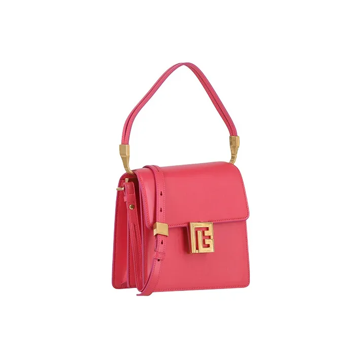BALMAIN ELY Calfskin Portable Crossbody Bag Shoulder Bag Women's Pink-1