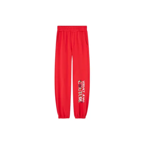 VERSACE JEANS COUTURE Knitted Sweatpants Women's Orange