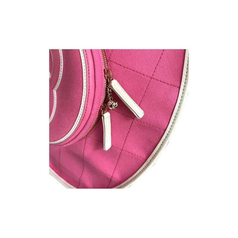 CHANEL 23C Early Spring Cotton Canvas With Calfskin & Gold Metal Racket Bag, Crossbody Bag, Shoulder Bag Women's-1