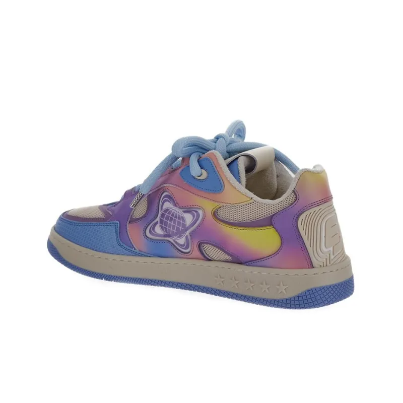 ENTERPRISE JAPAN Low Top Stylish Skateboarding Shoes Men's Blue Purple-3