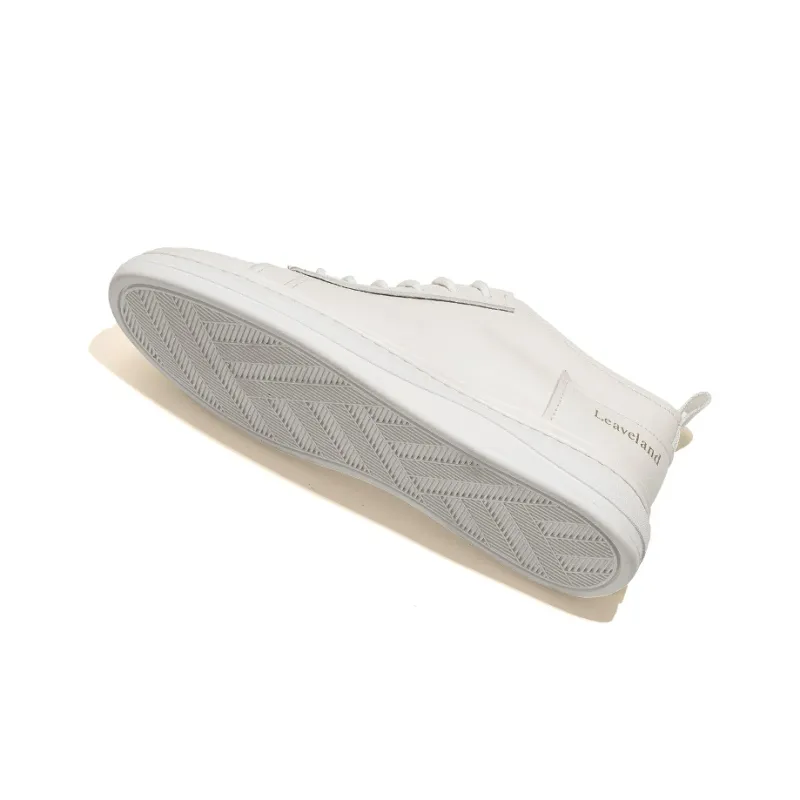 LEAVELAND Stylish Skateboarding Shoes Men's White-4