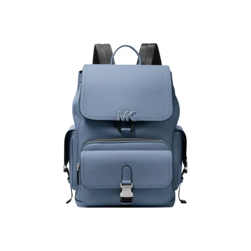 MICHAEL KORS Hudson Cow Leather Backpack Medium Size Men's Denim Blue