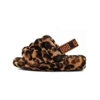 UGG Women's Fluff Yeah Slide 'Panther Print - Butterscotch'