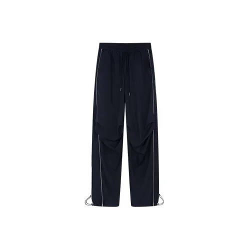 UOOYAA Knitted Sweatpants Women's Navy Blue