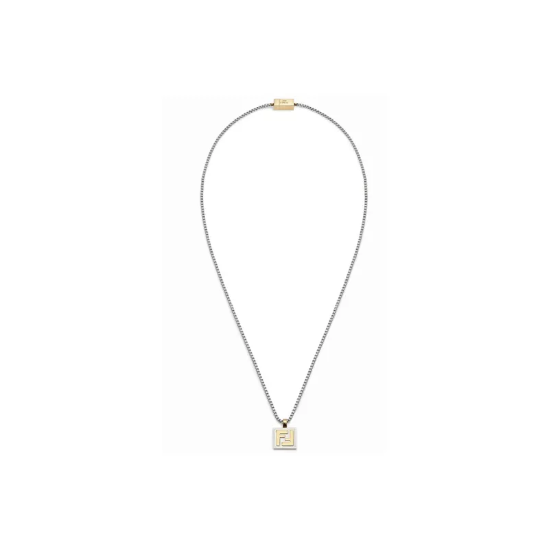 FENDI Necklaces Unisex Silver-0