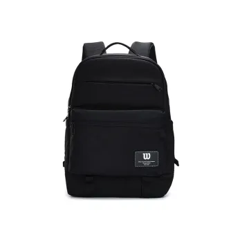 Wilson Fabric Backpack Large Size Unisex Black