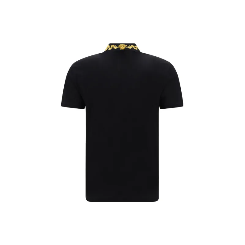 VERSACE SS23 Polo Shirt Men's Black-1