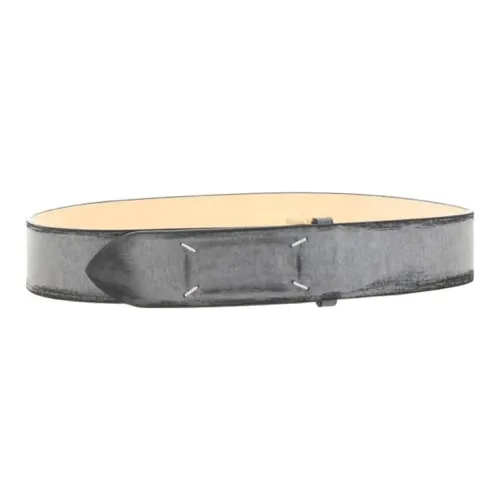 Maison Margiela Leather Belts Men Gray