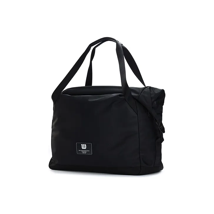 Wilson Fabric Handbag Crossbody Bag Large Size Unisex Black-4