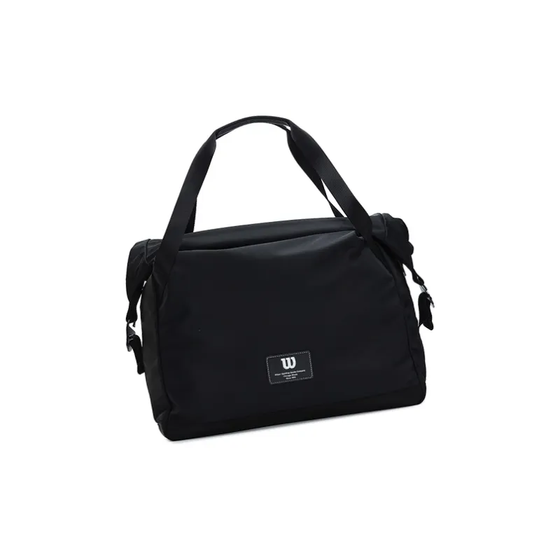 Wilson Fabric Handbag Crossbody Bag Large Size Unisex Black-2