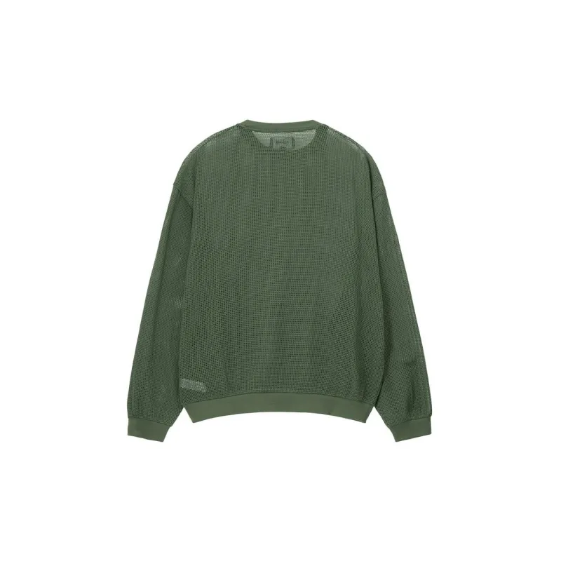 Stussy Cotton Mesh Long Sleeve Crew Top-12