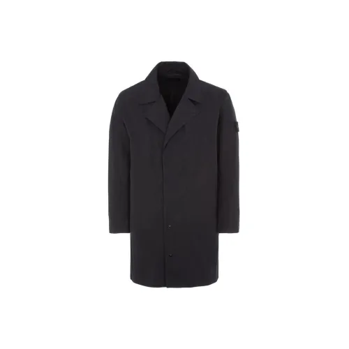 STONE ISLAND SS23 GHOST PIECES Trench Coats Men Black