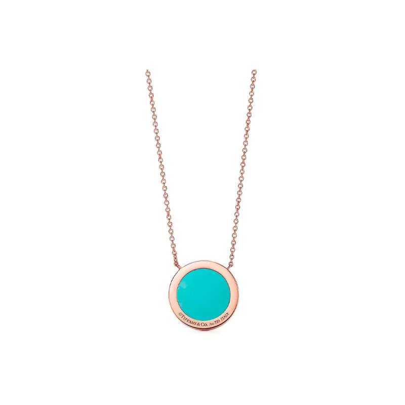 TIFFANY & CO. T 18K Rose Gold Necklaces Women's-1