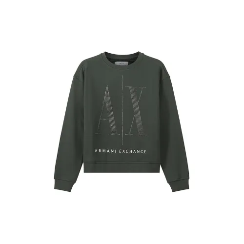 ARMANI EXCHANGE Sweatshirts Women's Army Green