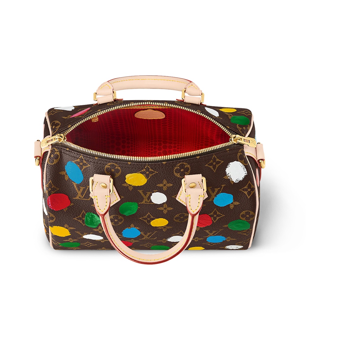 LOUIS VUITTON X Yayoi Kusama Speedy Bandouliere 25 Monogram