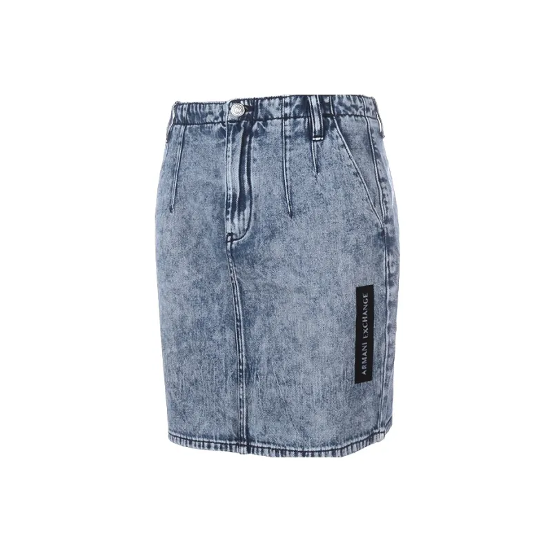 ARMANI EXCHANGE Denim Short Skirts Women's Denim Blue-2