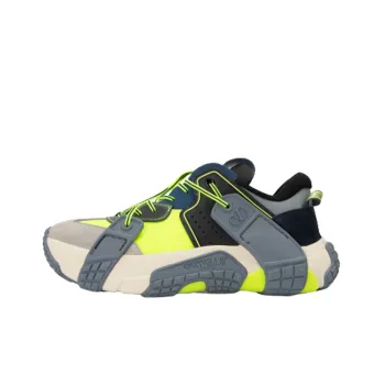 Valentino VLTN Wod Cushioning Low Top Sports Casual Shoes Men's Gray Yellow
