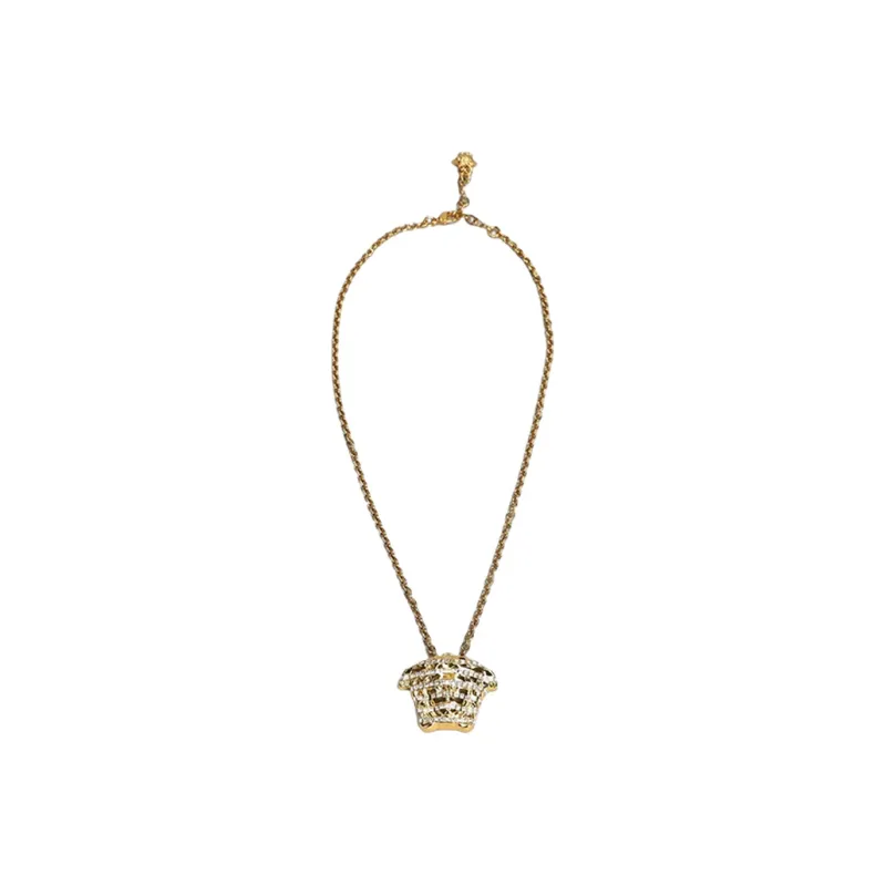 VERSACE La Medusa Crystal Necklace-1