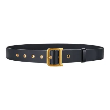 MUSTKOO Belt Genuine Leather, Width 3.8cm, Minimalist Style, Versatile Leather Belts Unisex