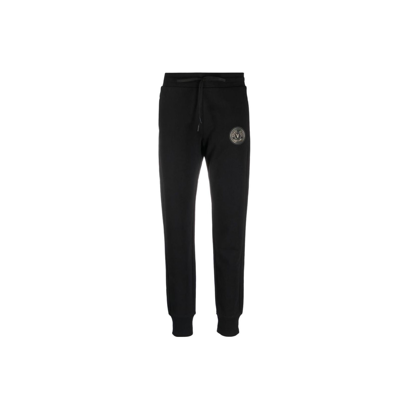 VERSACE JEANS COUTURE Knitted Sweatpants Women's Black - POIZON